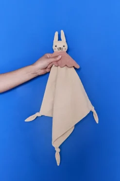 Ninka Rabbit baby blanket 40x40 cm, Beige