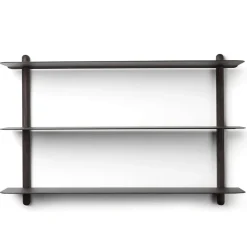 Nivo shelf A, Black-stained ash room-black