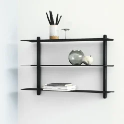 Nivo shelf A, Black-stained ash room-black