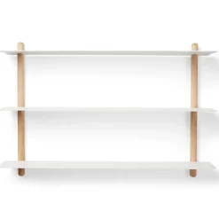 Nivo shelf A, Light oak-white