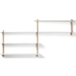 Nivo shelf B, Light oak-white