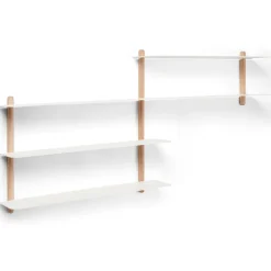 Nivo shelf B, Light oak-white