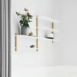 Nivo shelf B, Light oak-white