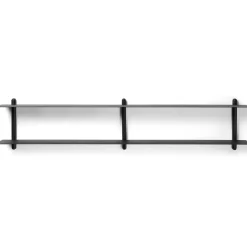 Nivo shelf C, Black-stained ash room-black