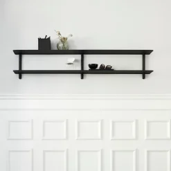 Nivo shelf C, Black-stained ash room-black