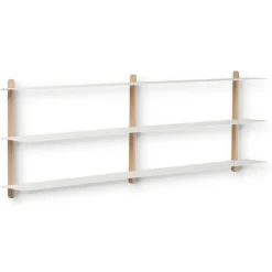 Nivo shelf D, Light oak-white