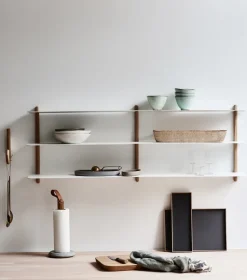 Nivo shelf D, Light oak-white