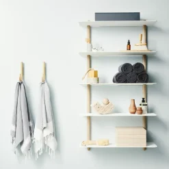 Nivo shelf E large, Light oak-white