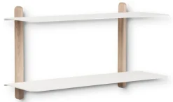 Nivo shelf F large, Light oak-white