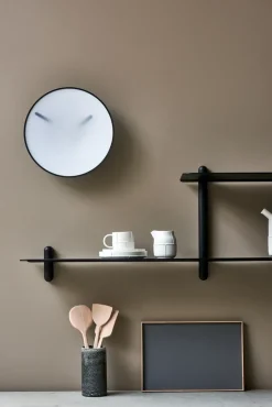Nivo shelf H large, Black oiled ash-black