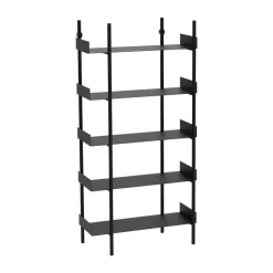 Nobuko bookcase 5 shelves, Black