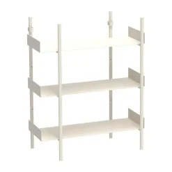 Nobuko bookshelf 3 shelves, White