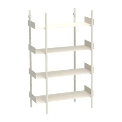Nobuko bookshelf 4 shelves, White