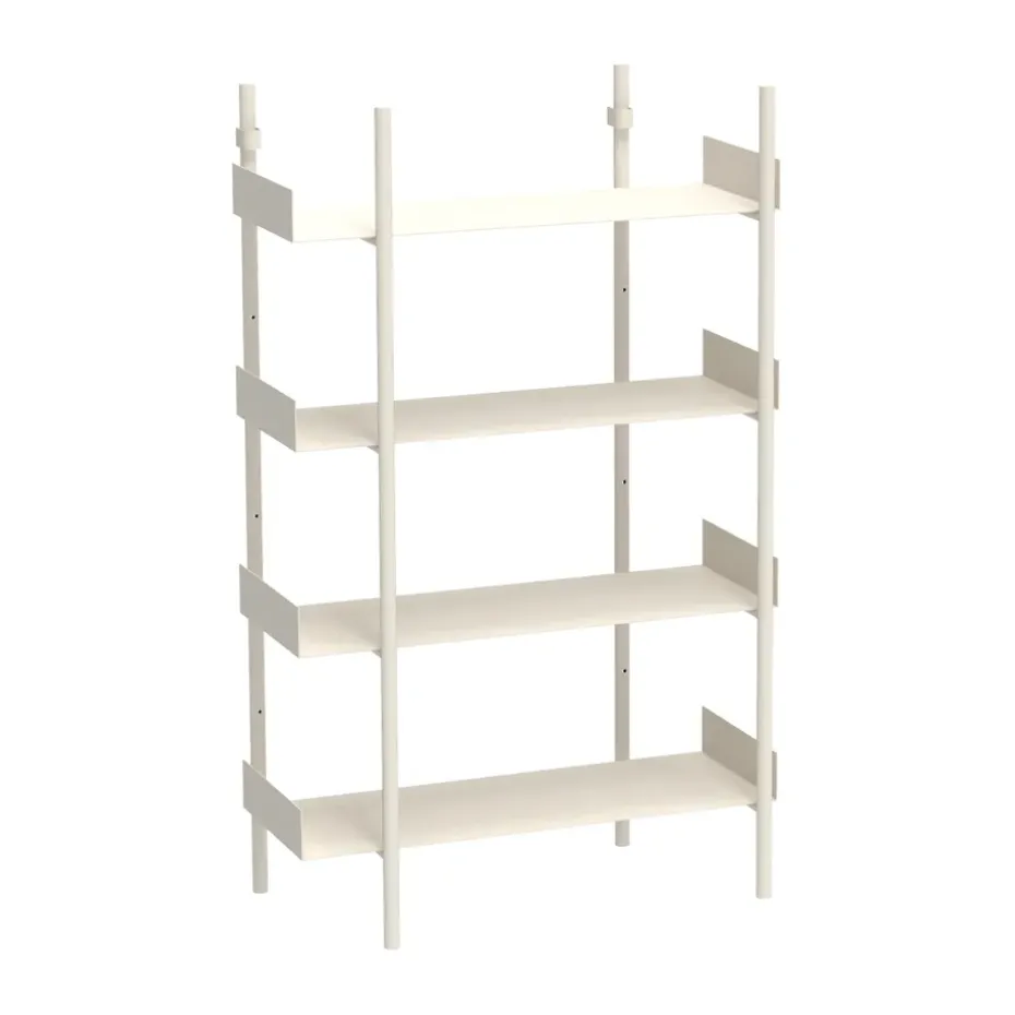Nobuko bookshelf 4 shelves, White