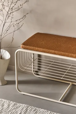 Nod bench/shoe rack 80x36x42 cm, Beige