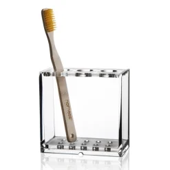 Nomess clear toothbrush holder, clear