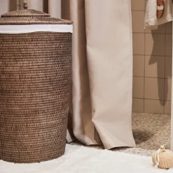 Norah washing basket 60 cm, Nature