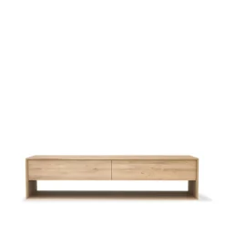 Nordic media console, Oiled oak 1 door 1 drawer 180