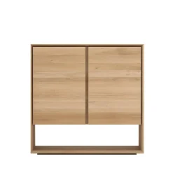 Nordic sideboard, Oiled oak 2 doors