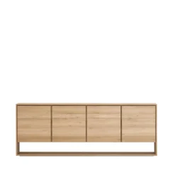 Nordic sideboard, Oiled oak 4 doors