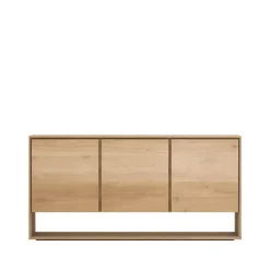 Nordic sideboard, Wax oiled oak 3 doors