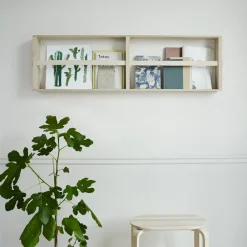 Norr magazine holder 120 cm, Oak