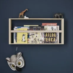 Norr magazine holder, oak