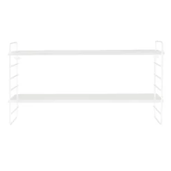 North wall shelf, white