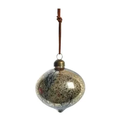 Nosille Christmas tree bauble 10 cm, Silver-gold