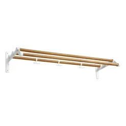 Nostalgi 291 hat shelf 100 cm, Bambu-white