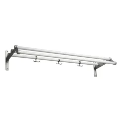 Nostalgi 291 hat shelf 100 cm, White-aluminum