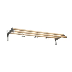 Nostalgi 291 hat shelf, Birch, aluminium