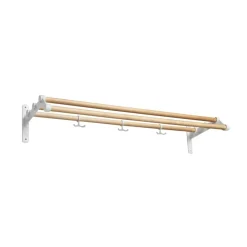 Nostalgi 291 hat shelf, Birch, white