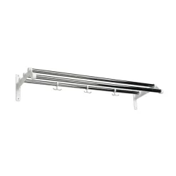 Nostalgi 291 hat shelf, Chrome, white