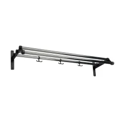 Nostalgi 291 hat shelf, Chrome, black