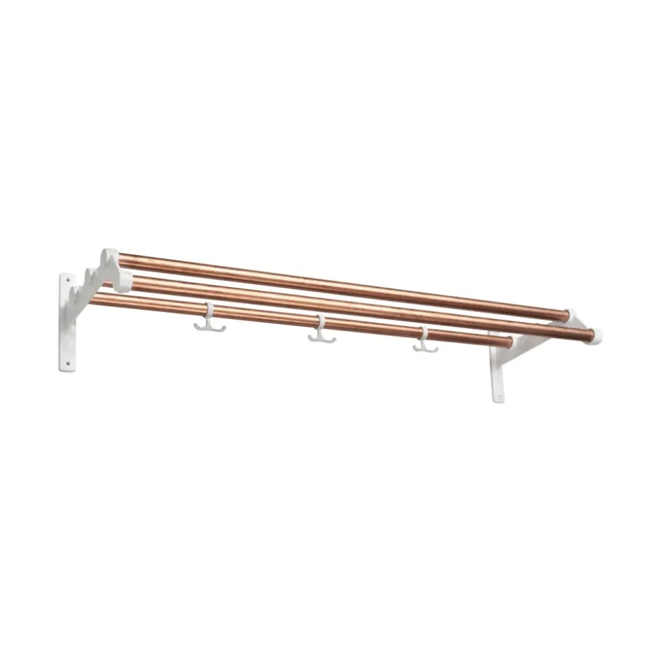 Nostalgi 291 hat shelf, Copper, white