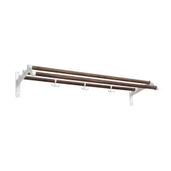 Nostalgi 291 hat shelf, Walnut, white