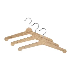 Nostalgi clothes hanger 3-pack, Oak