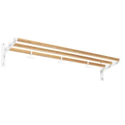 Nostalgi hat shelf/ shoe shelf, oak, white