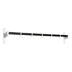 Nostalgi hook 100 cm, Black oiled oak-white
