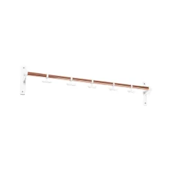Nostalgi Hook rack, Copper, white stand