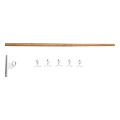 Nostalgi inbuilt hook strip, Bamboo-white