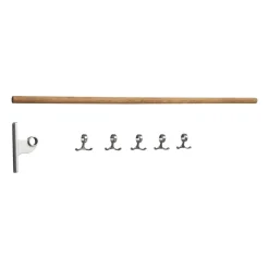 Nostalgi inbuilt hook strip, Bamboo-aluminium