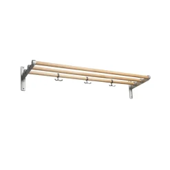 Nostalgi Shoe or hat shelf, Birch, aluminium stand