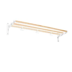 Nostalgi Shoe or hat shelf, Birch, white stand
