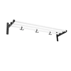 Nostalgi Shoe or hat shelf, White, black stand
