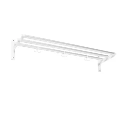 Nostalgi Shoe or hat shelf, Aluminium, white stand