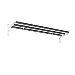 Nostalgi Shoe or hat shelf, Black, white stand