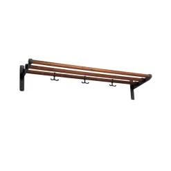 Nostalgi Shoe or hat shelf, Walnut, black stand