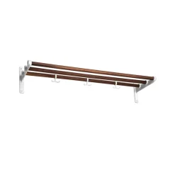 Nostalgi Shoe or hat shelf, Walnut, white stand